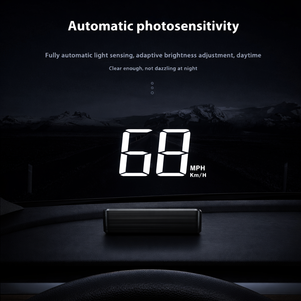 NOIRDRV© Speedometer Head-Up Display (HUD)