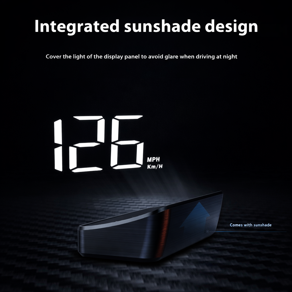 NOIRDRV© Speedometer Head-Up Display (HUD)